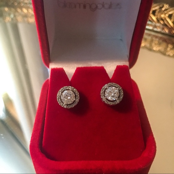Bloomingdales CZ earrings - Picture 3 of 3